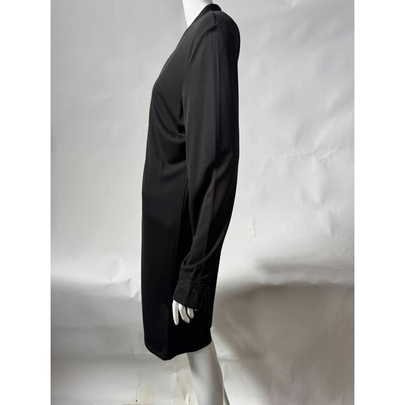 Josephine Chaus Black Embroidered Cardigan & Tank Set Rayon/Polyester S Made In - Picture 5 of 16